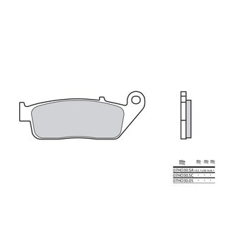 Brembo BREMBO Remblokken 07HO3005 organisch