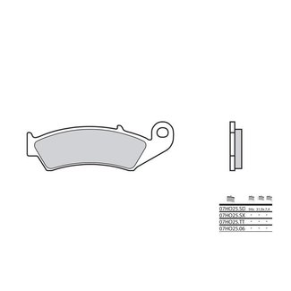Brembo BREMBO Remblokken 07HO2506 organisch Brembo BREMBO Remblokken 07HO2506 organisch