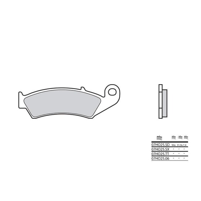 Brembo BREMBO Remblokken 07HO2506 organisch