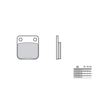 Brembo BREMBO Remblokken 07HO09SX gesinterd metaal