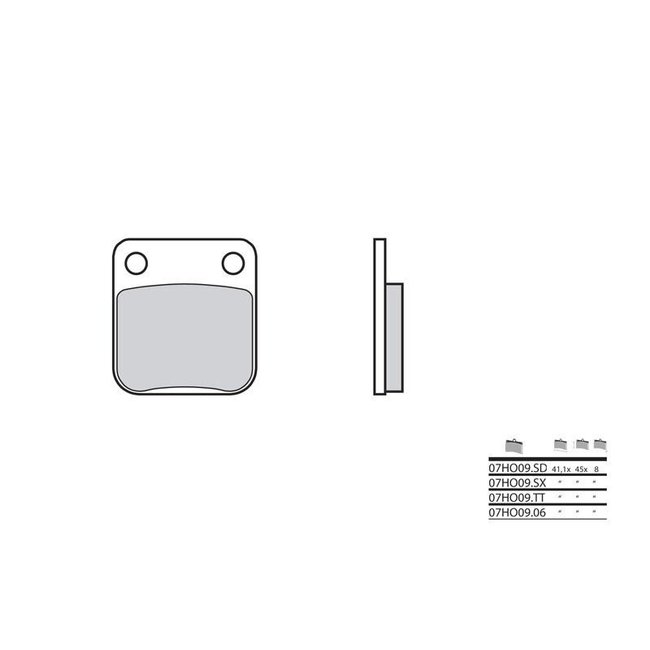 Brembo BREMBO Remblokken 07HO09SX gesinterd metaal