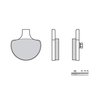 Brembo BREMBO Remblokken 07HD0614 organisch