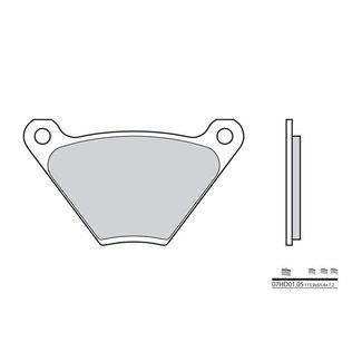 Brembo BREMBO Remblokken 07HD0105 organisch Brembo BREMBO Remblokken 07HD0105 organisch