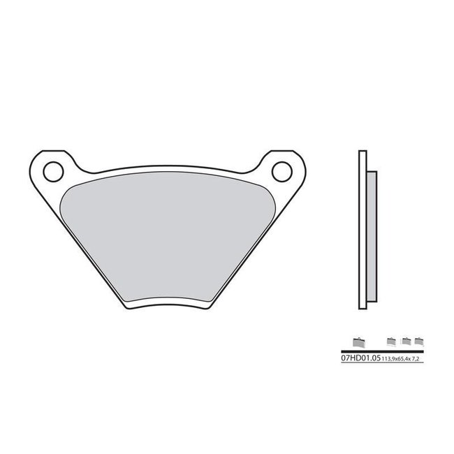 Brembo BREMBO Remblokken 07HD0105 organisch