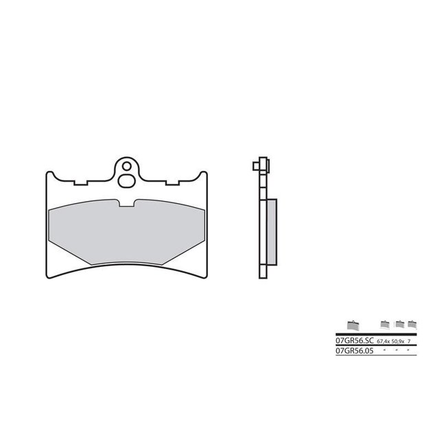 Brembo BREMBO Remblokken 07GR5605 organisch