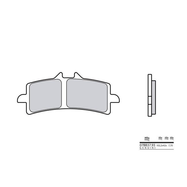 Brembo BREMBO Remblokken 07BB37SA gesinterd metaal