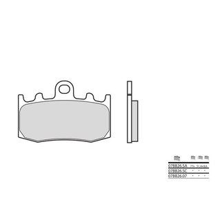 Brembo BREMBO Remblokken 07BB2607 organisch