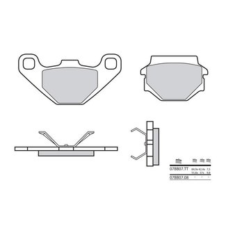 Brembo BREMBO Remblokken 07BB0708 organisch