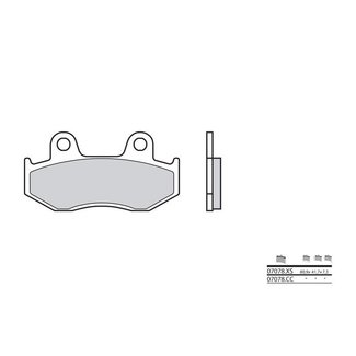 Brembo BREMBO Remblokken 07078XS keramisch carbon organisch