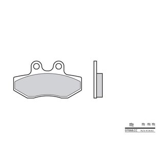 Brembo BREMBO Remblokken 07068CC keramisch carbon Brembo BREMBO Remblokken 07068CC keramisch carbon