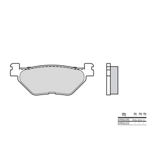 Brembo BREMBO Remblokken 07052XS keramisch carbon organisch