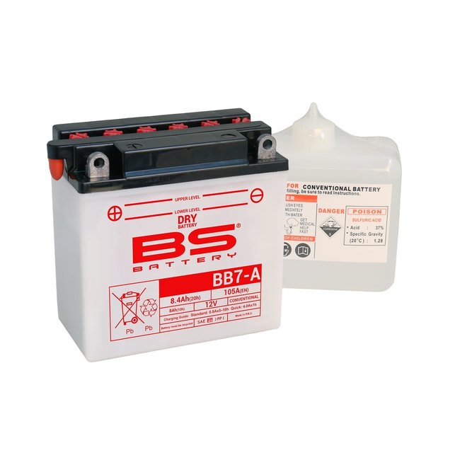 BS Battery BS BATTERY Accu BB7-A high performance met zuurpakket