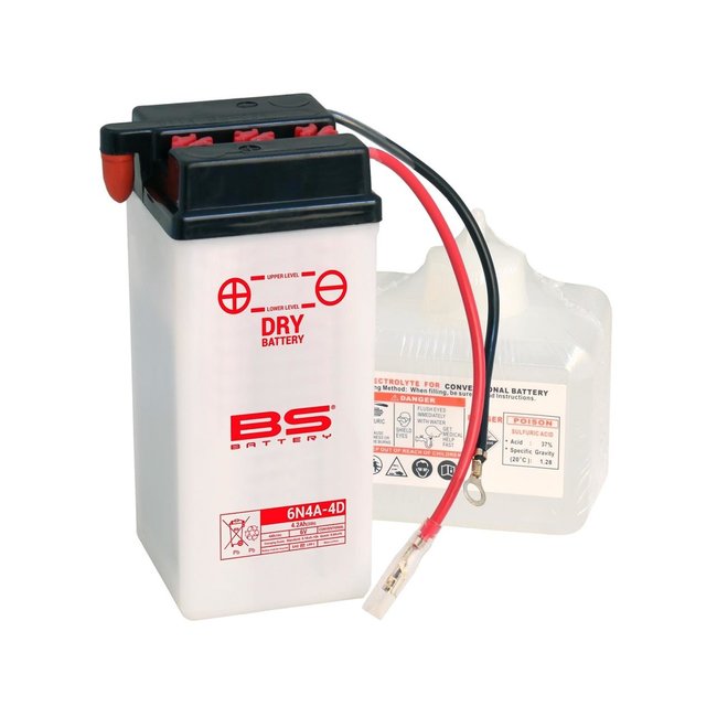 BS Battery BS BATTERY Accu 6N4A-4D conventioneel geleverd met zuurpakket