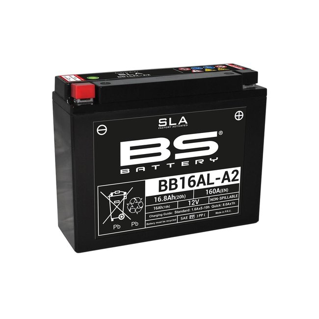 BS Battery BS BATTERY Accu BB16AL-A2 SLA onderhoudsvrij af fabriek geactiveerd