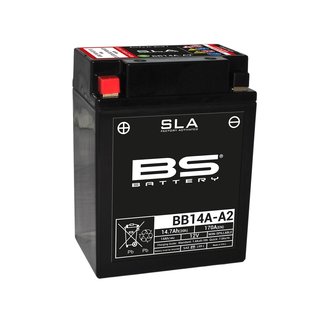 BS Battery Accu BB14A-A2 SLA onderhoudsvrij af fabriek geactiveerd