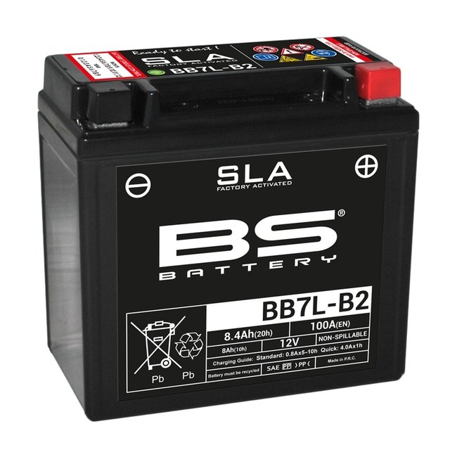BS Battery BS BATTERY Accu BB7L-B2 SLA onderhoudsvrij af fabriek geactiveerd