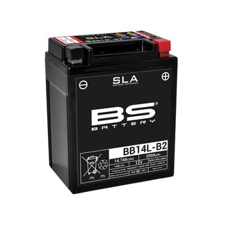 BS Battery Accu BB14L-B2 SLA onderhoudsvrij af fabriek geactiveerd