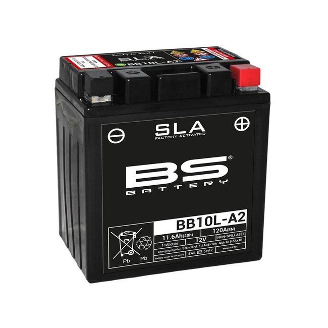 BS Battery BS BATTERY Accu BB10L-A2 SLA onderhoudsvrij af fabriek geactiveerd