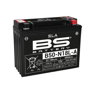 BS Battery Accu B50N18L-A/A2 SLA onderhoudsvrij af fabriek geactiveerd BS Battery Accu B50N18L-A/A2 SLA onderhoudsvrij af fabriek geactiveerd