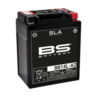BS Battery Accu BB14L-A2 SLA onderhoudsvrij af fabriek geactiveerd