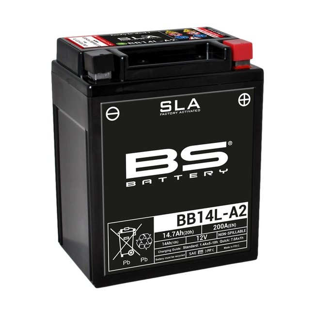 BS Battery BS BATTERY Accu BB14L-A2 SLA onderhoudsvrij af fabriek geactiveerd