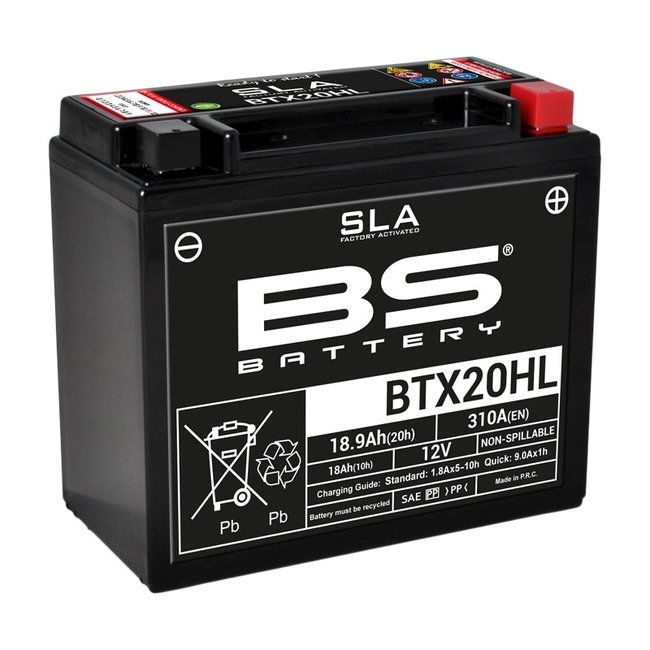 BS Battery BS BATTERY Accu BTX20HL SLA onderhoudsvrij af fabriek geactiveerd