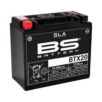 BS Battery Accu BTX20 SLA onderhoudsvrij af fabriek geactiveerd BS Battery Accu BTX20 SLA onderhoudsvrij af fabriek geactiveerd