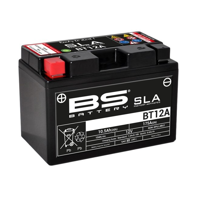 BS Battery BS BATTERY Accu BT12A SLA onderhoudsvrij af fabriek geactiveerd