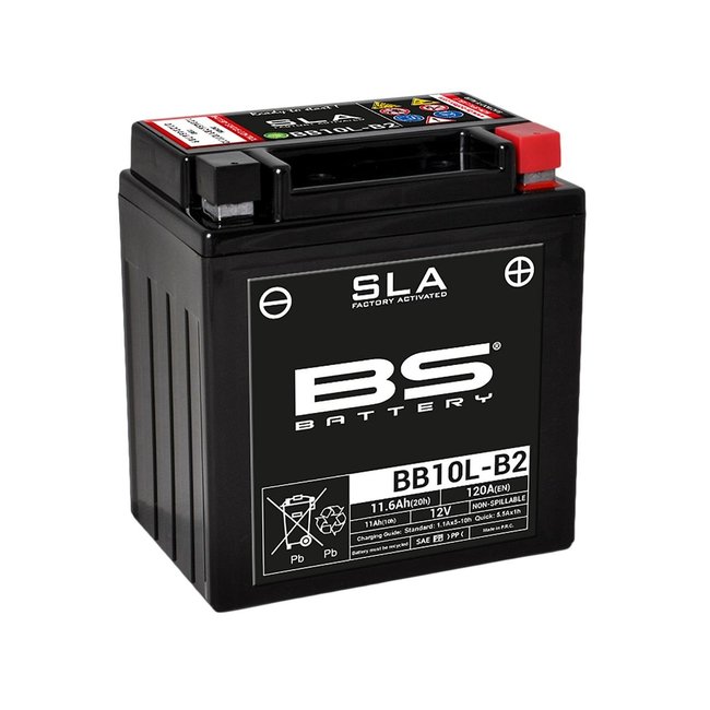 BS Battery BS BATTERY Accu BB10L-B2 SLA onderhoudsvrij af fabriek geactiveerd