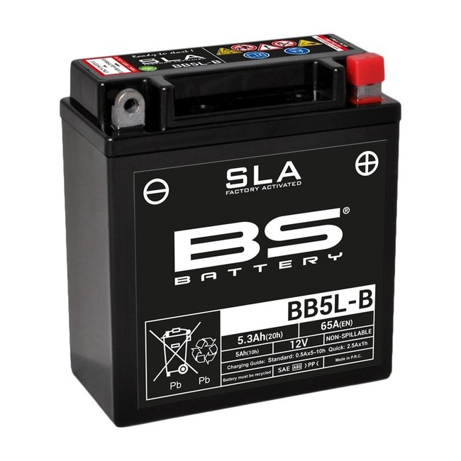 BS Battery BS BATTERY Accu BB5L-B SLA onderhoudsvrij af fabriek geactiveerd