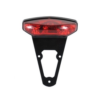 LighTech LIGHTECH achterlicht met zwarte kentekenplaathouder universeel hartafstand 80mm LT005