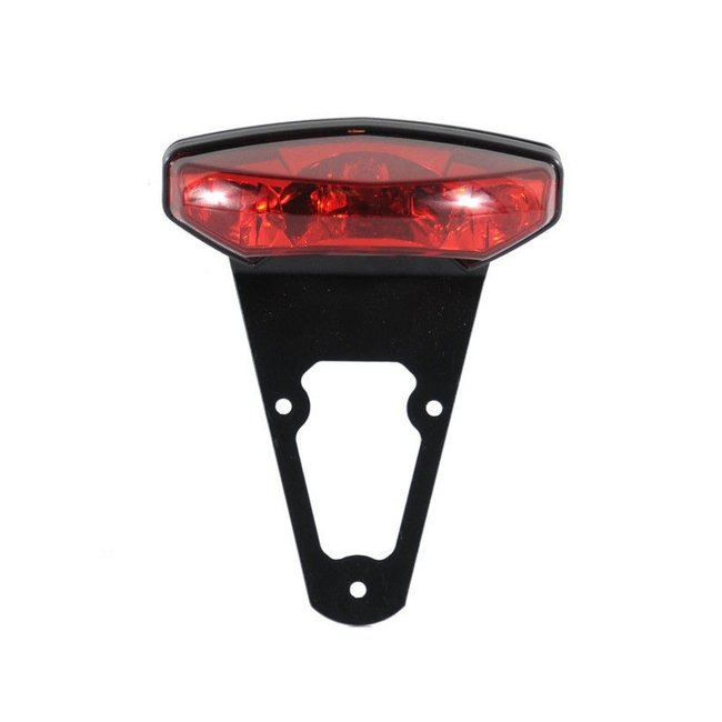 LighTech LIGHTECH achterlicht met zwarte kentekenplaathouder universeel hartafstand 80mm LT005