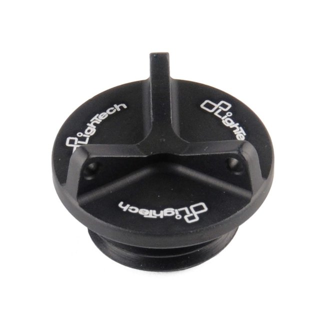 LIGHTECH oliecarterdop M20x2,5, 3 kanten zwart aluminium OIL004NER