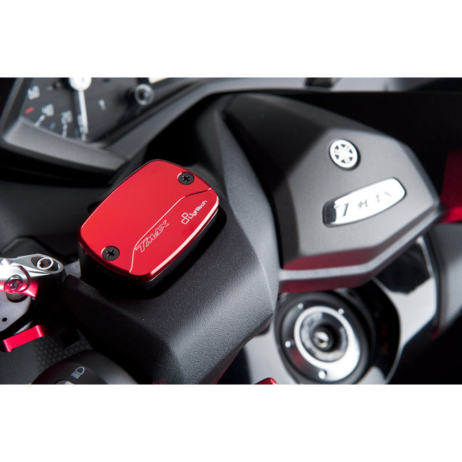 LighTech LIGHTECH hoofdremcilinderdeksel voor/achter rood aluminium Yamaha T-Max 500/530 FBC15ROS