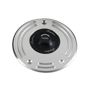 LIGHTECH tankdop zwart/zilver kwartslagdop Aprilia TR5N/S