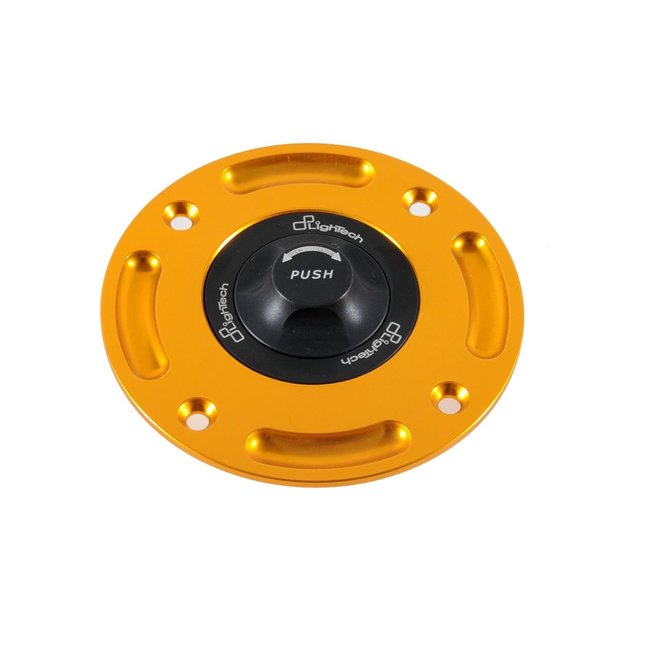 LighTech LIGHTECH Fuel Tank Cap Black/Gold Quick Lock Mv Brutale 800 TR16N/O