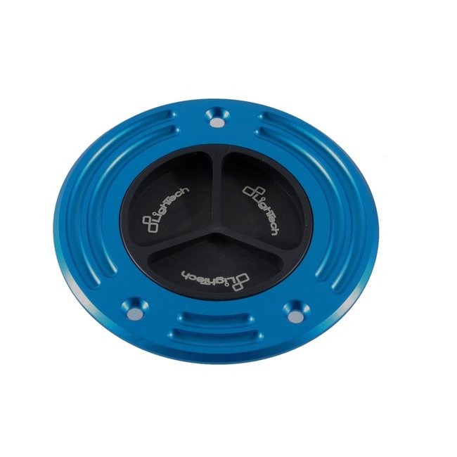 LIGHTECH Fuel Tank Cap Black/Cobalt Screw Locking Aprilia Rsv4R TF10N/C