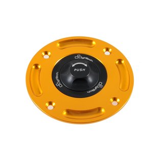 LighTech LIGHTECH Fuel Tank Cap Black/Gold Quick Lock Ducati TR1N/O