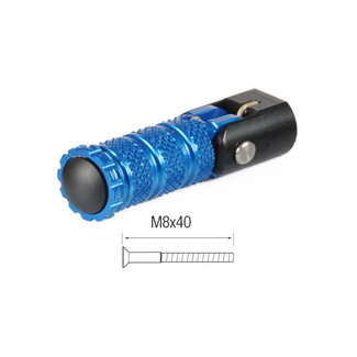 LighTech LIGHTECH inklapbare voetsteunen M8x40 kobalt RFTR71COB