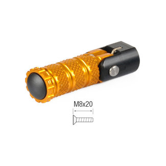 LIGHTECH Folding Footpegs M8x20 Gold RFTR121ORO