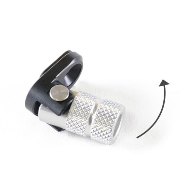 LighTech LIGHTECH scharnierend schakelpedaaleinde inklapbaar naar achter zilver RFTR213SIL