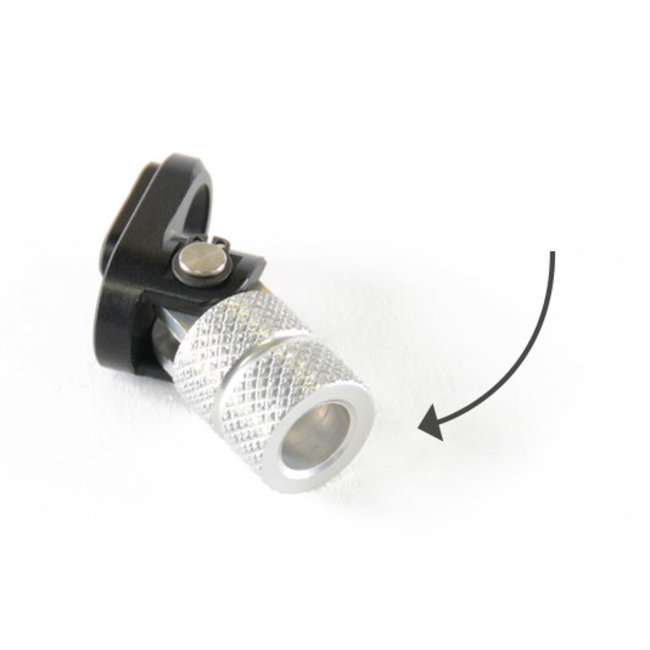 LighTech LIGHTECH scharnierend schakelpedaaleinde inklapbaar naar voor zilver RFTR214SIL