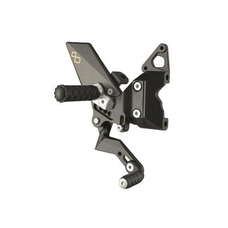 LIGHTECH vaste schakelset achter omgekeerd schakelsysteem zwart Ducati Panigale FTRDU011