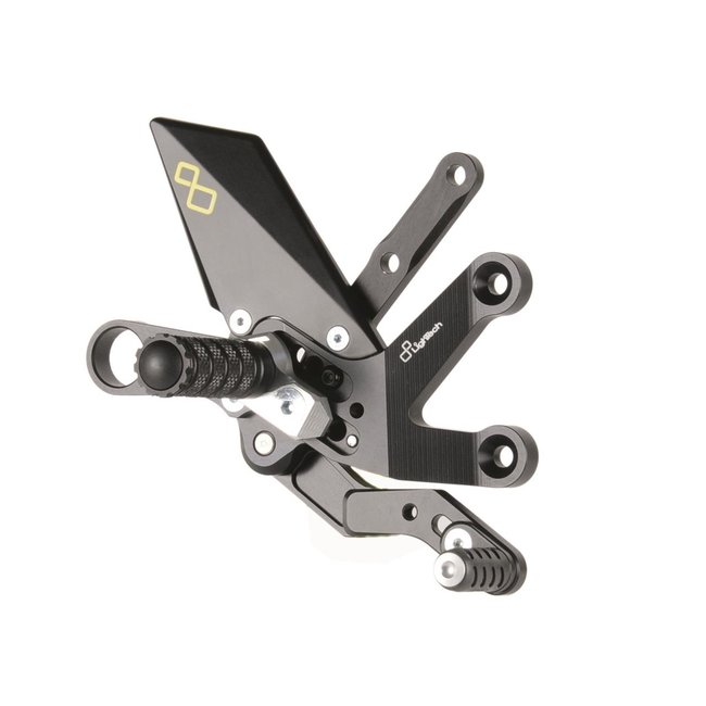 LighTech LIGHTECH vaste schakelset achter standaard en omgekeerd schakelsysteem zwart Suzuki GSX-S 1000 FTRSU003