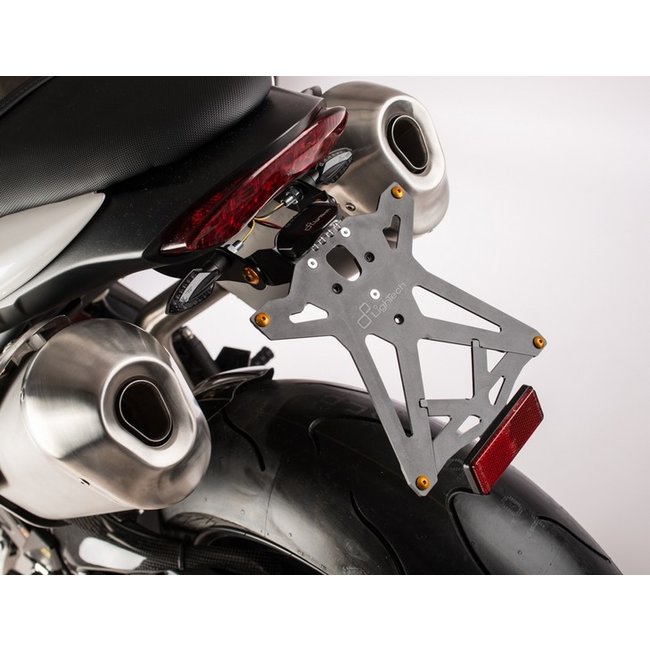 LighTech LIGHTECH verstelbare kentekenplaathouder zwart Triumph SPEED TRIPLE 1050 TARTR107A2