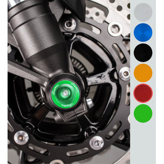 LIGHTECH vork- en achterbrugbeschermer (wielas) rood Kawasaki Z900 ARKA108ROS