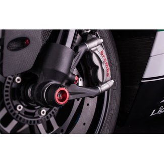 LIGHTECH vork- en achterbrugbeschermer (wielas) rood Ducati Panigale 959 ARDU108ROS
