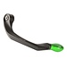 LIGHTECH Brake Lever Guard 153mm Aluminium Black/Green ISS102RAVER