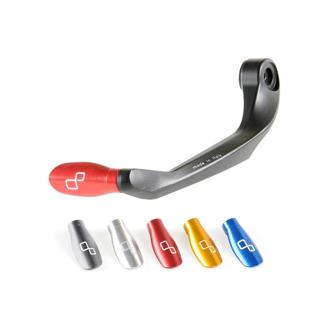 LighTech LIGHTECH Clutch Lever Guard 153mm Aluminium Black/Silver ISS104LASIL