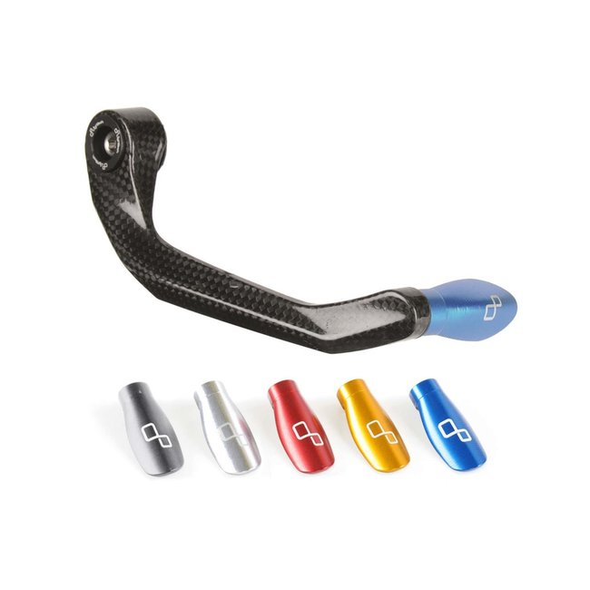 LIGHTECH C-Tech Brake Lever Guard 132mm Carbon Black/Silver ISS105RCSIL
